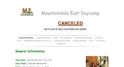 Desktop Screenshot of mtndale-east.org