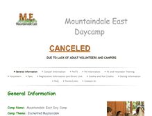 Tablet Screenshot of mtndale-east.org